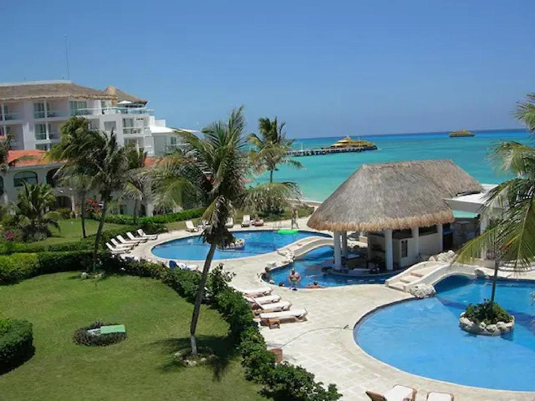 Departamento Frente Al Mar Con Dos Recamaras Y Seguridad 24 H A Dos Cuadras De La Quinta Avenida 신데 델 카르멘 외부 사진